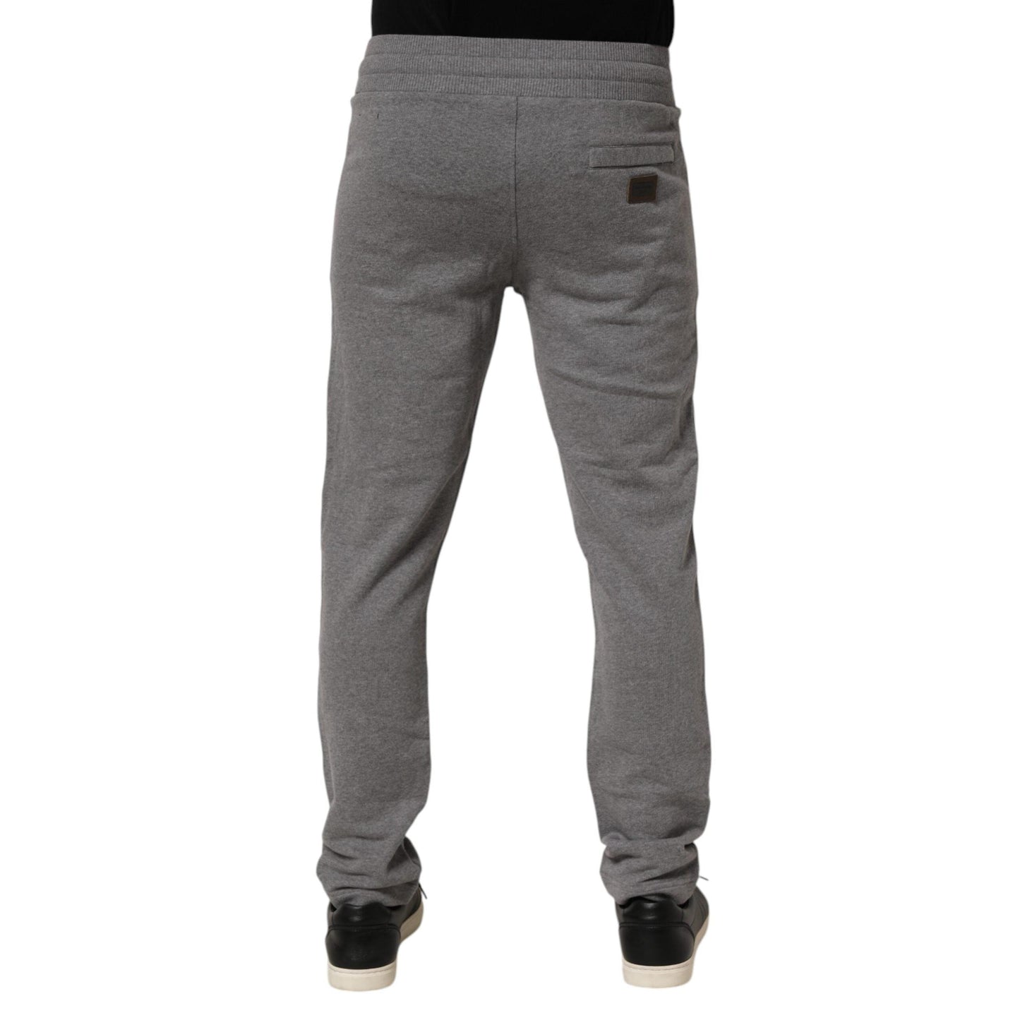 Dolce & Gabbana Cotton Jogger Sweatpants Trouser Gray