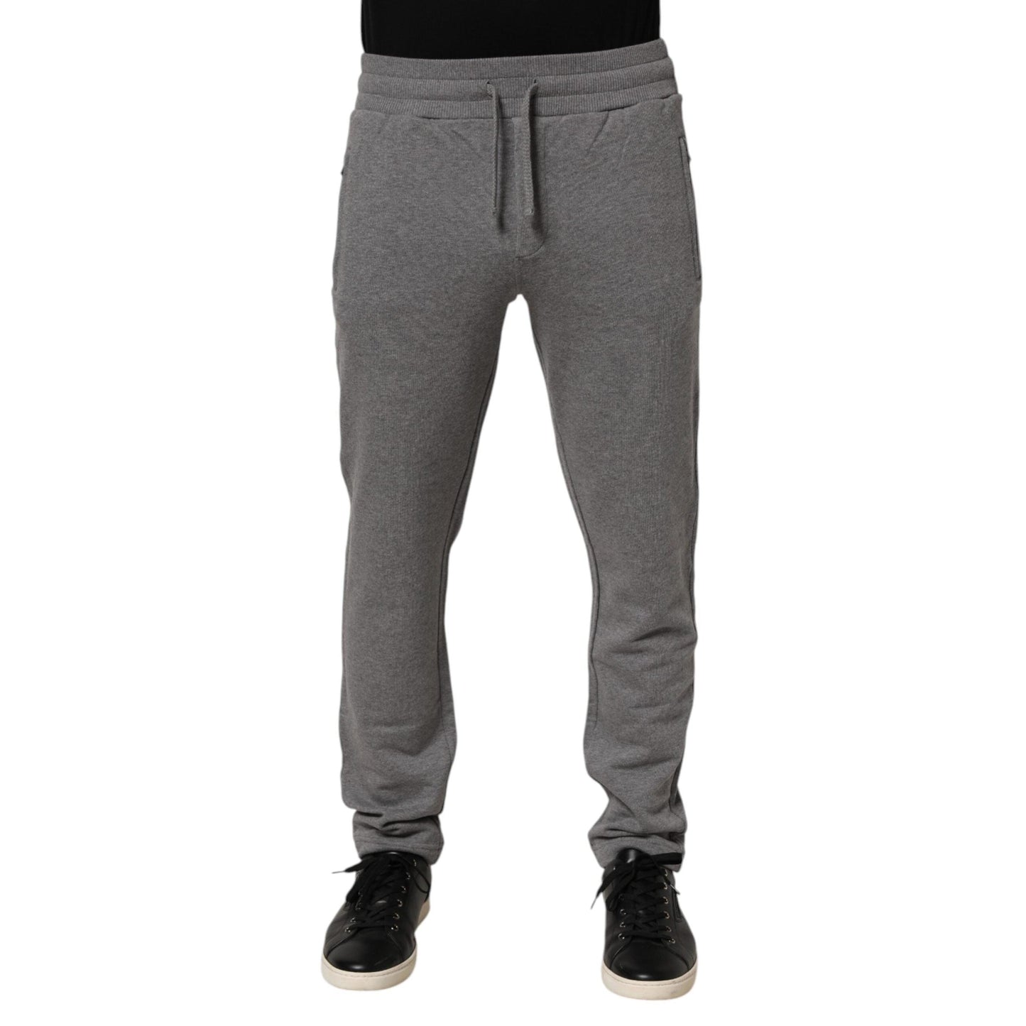 Dolce & Gabbana Cotton Jogger Sweatpants Trouser Gray