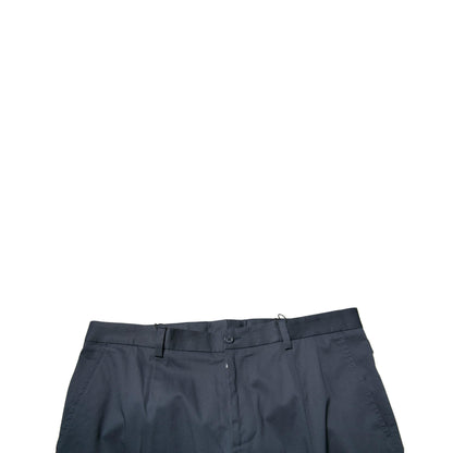 Dolce & Gabbana Dark Blue Cotton Stretch Skinny Men Dress Pants