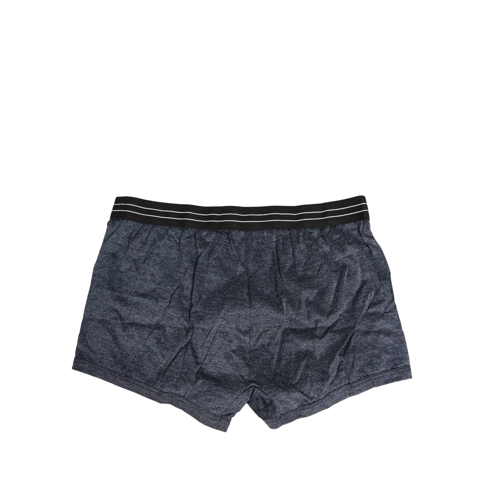 Dolce & Gabbana Dark Blue Logo Cotton Regular Boxer Underwear