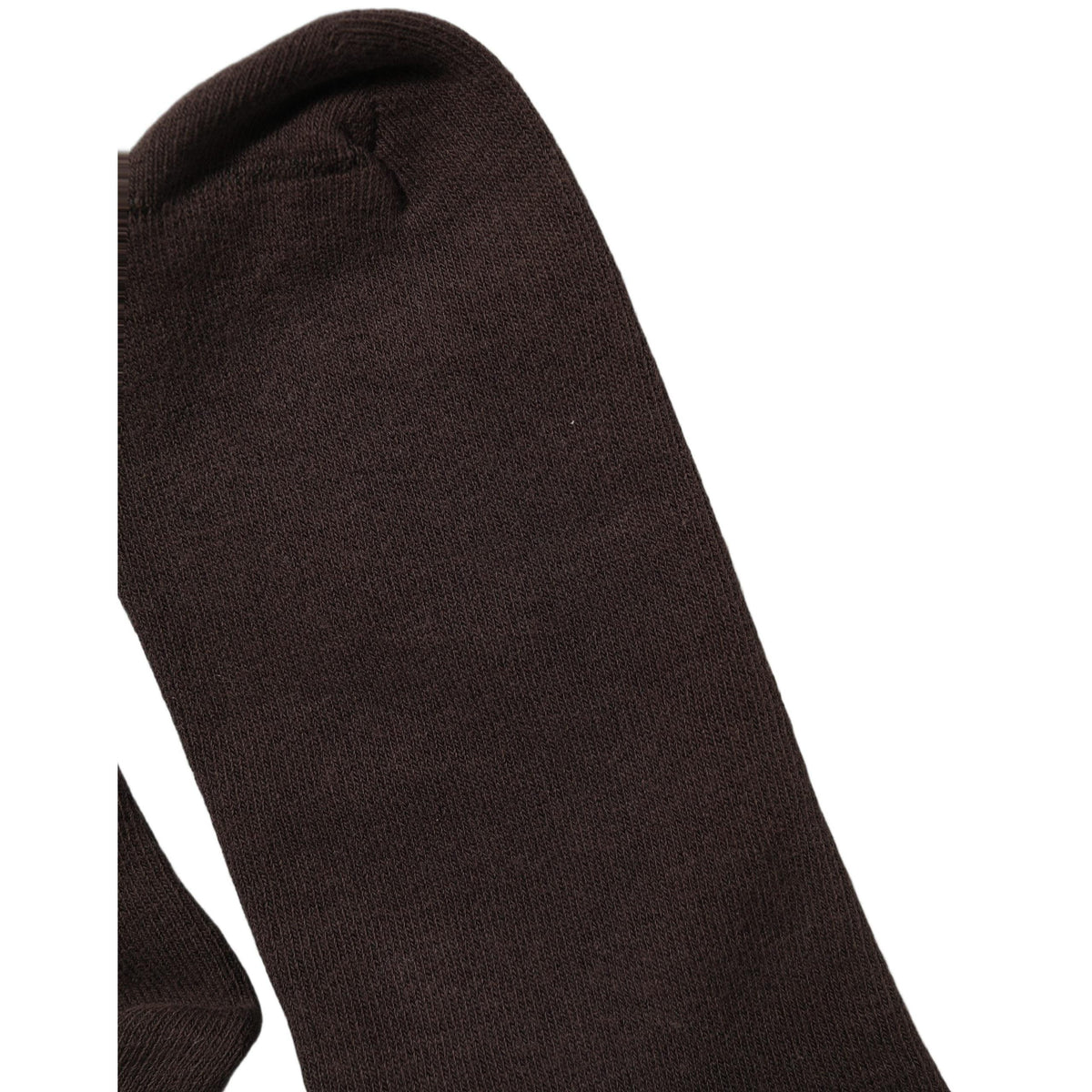 Dolce & Gabbana Dark Brown Cotton Over The Calf Accessory Socks