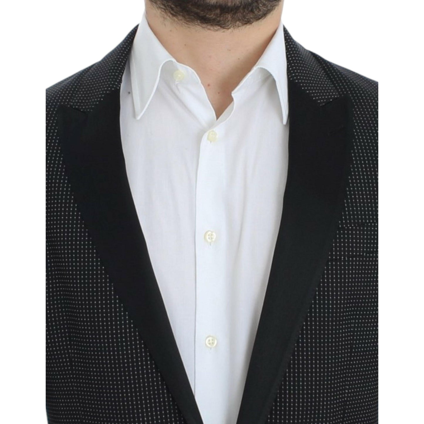 Dolce & Gabbana Dark Gray Wool Silk Slim MARTINI Jacket Blazer