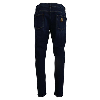 Dolce & Gabbana Elegant Slim Fit Dark Blue Denim Jeans