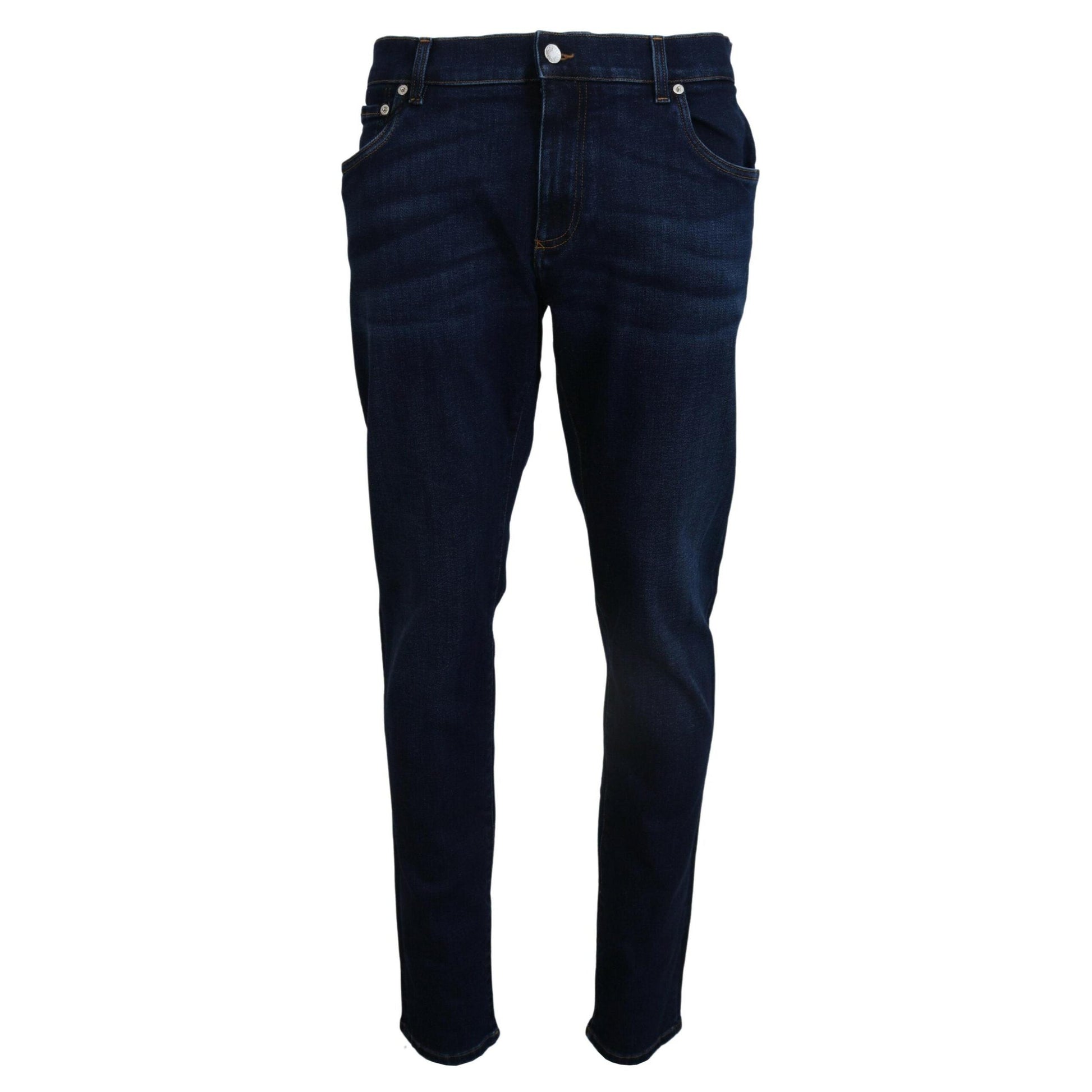 Dolce & Gabbana Elegant Slim Fit Dark Blue Denim Jeans