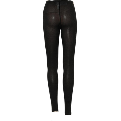 Dolce & Gabbana Gray Cotton Tights Stocking Pantyhose Socks