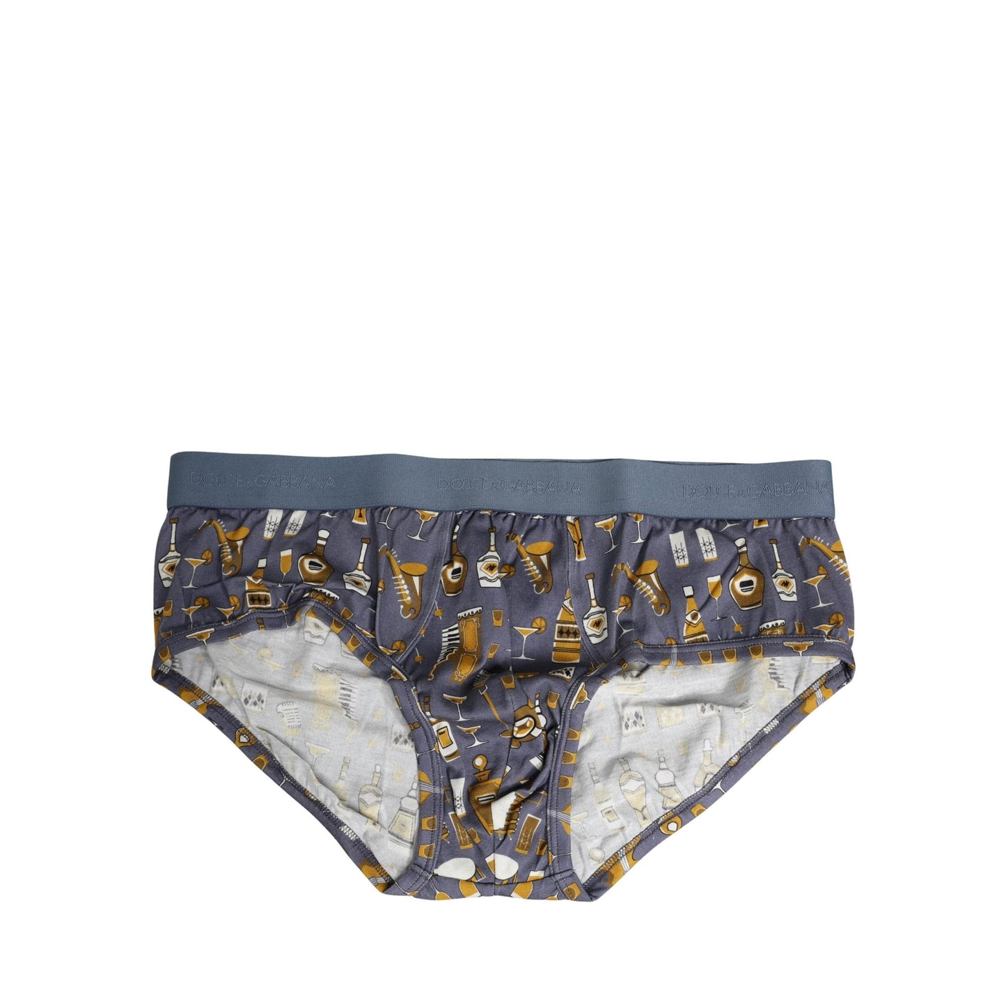 Dolce & Gabbana Gray Jazz Cocktail Men Brando Brief Underwear