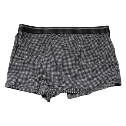Dolce & Gabbana Gray Printed Cotton Boxer Short Underwear