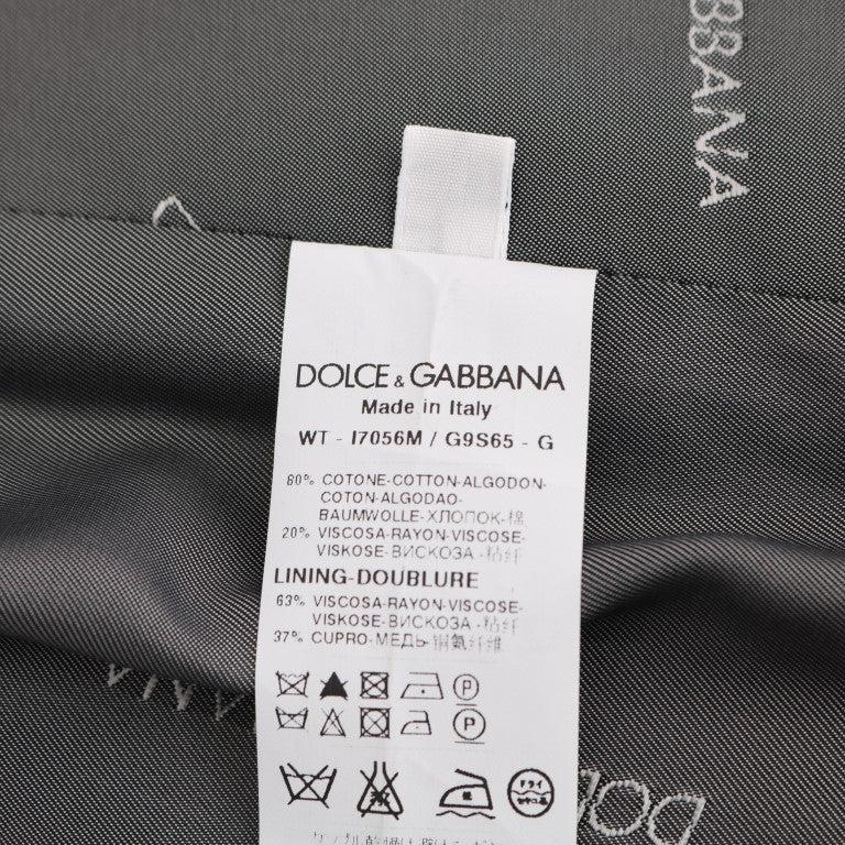 Dolce & Gabbana Gray STAFF Cotton Rayon Vest