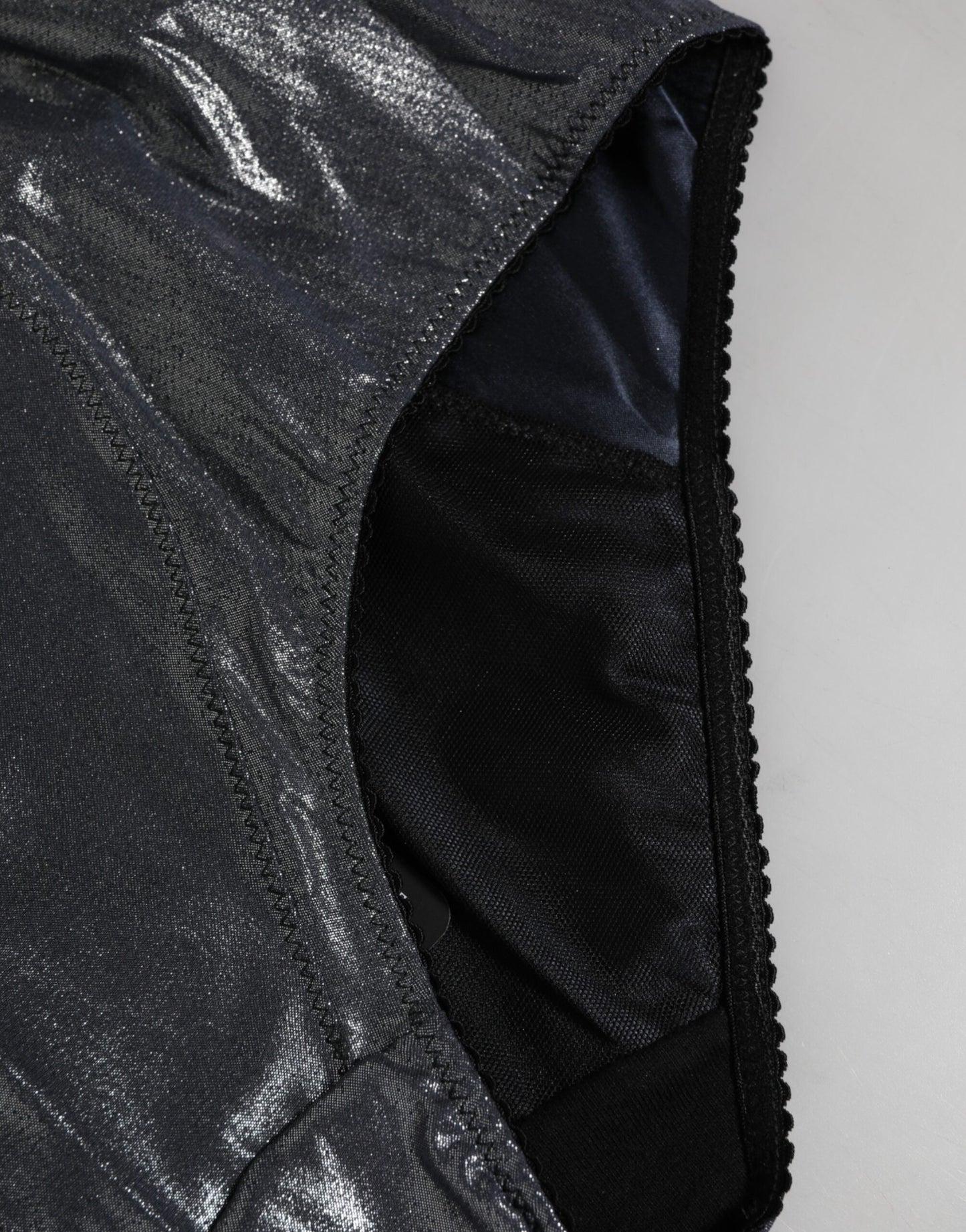 Dolce & Gabbana Gray Silk Stretch Slip Girdle Panty Underwear