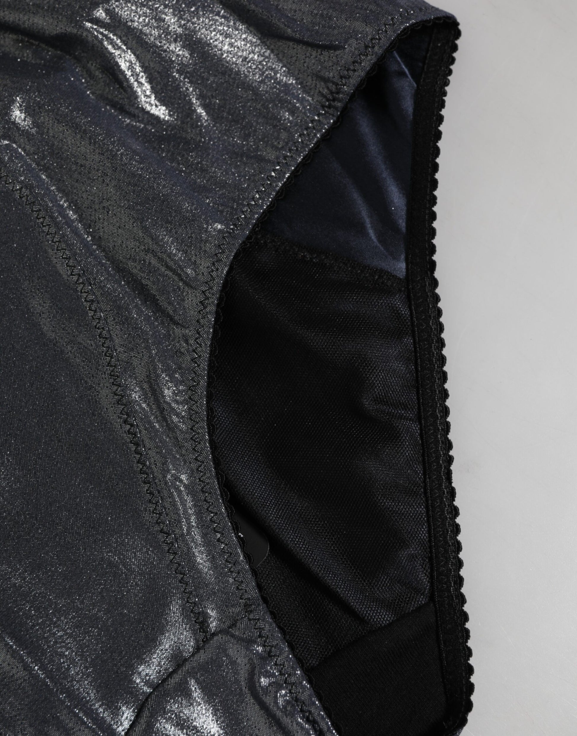 Dolce & Gabbana Gray Silk Stretch Slip Girdle Panty Underwear