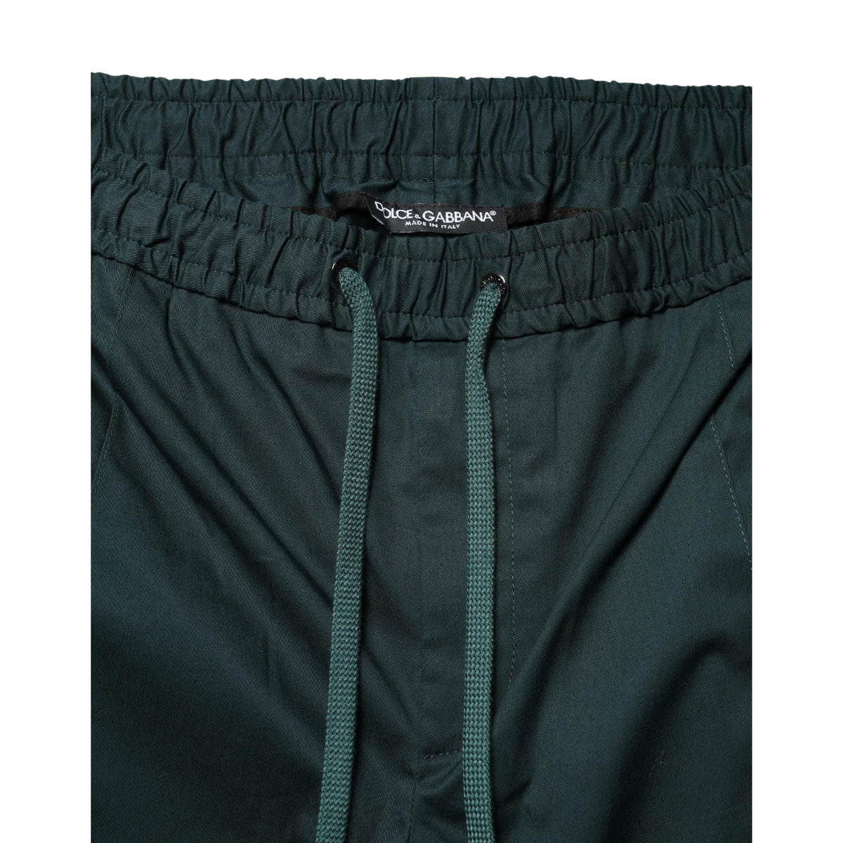 Dolce & Gabbana Green Cotton Skinny Men Jogger Trouser Pants