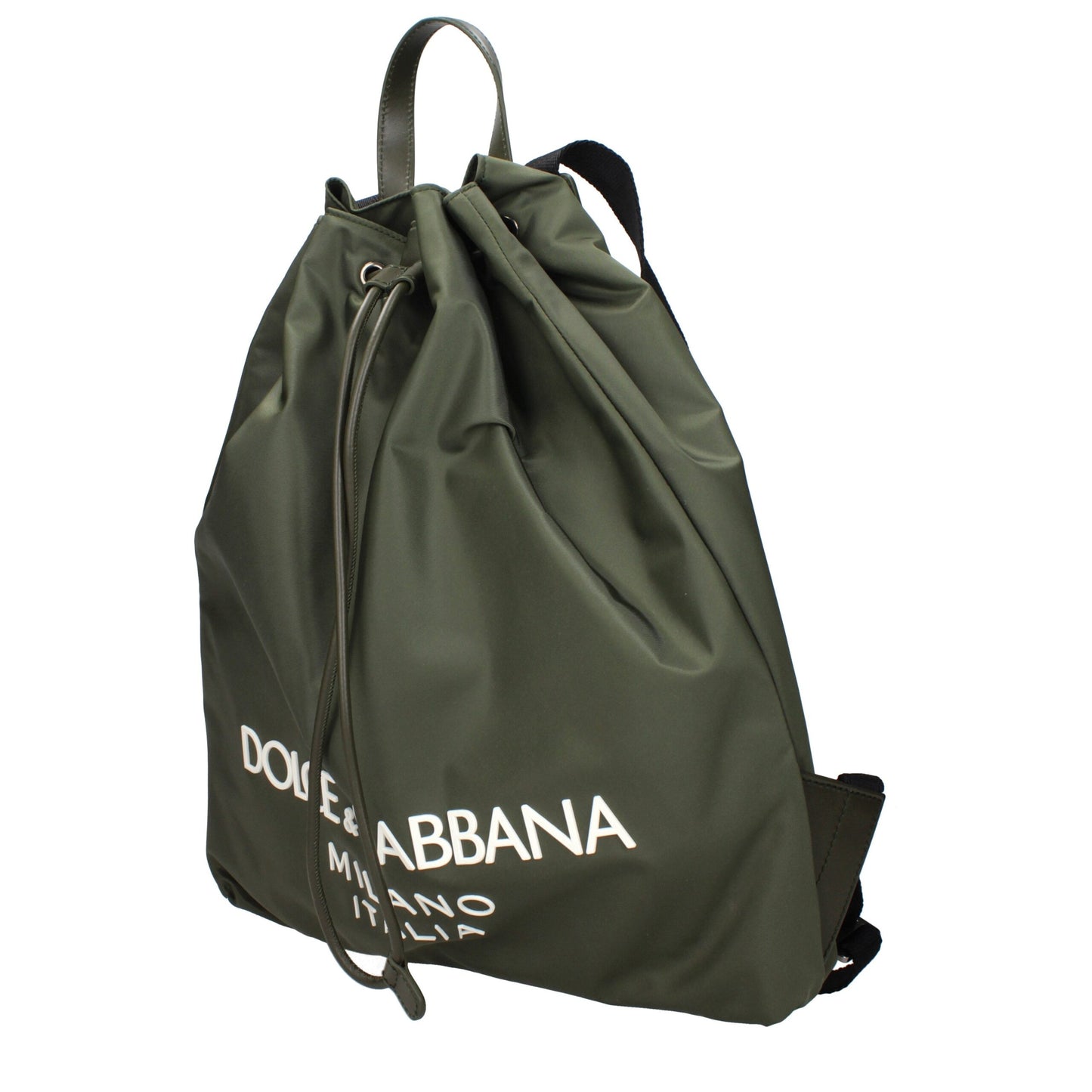 Dolce & Gabbana Green Nylon Backpacks