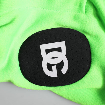 Dolce & Gabbana Green Polyester Hooded Sportswear Vest Sweater