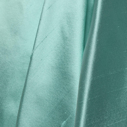 Dolce & Gabbana Green Satin High-Waisted Pleated A-line Midi Skirt