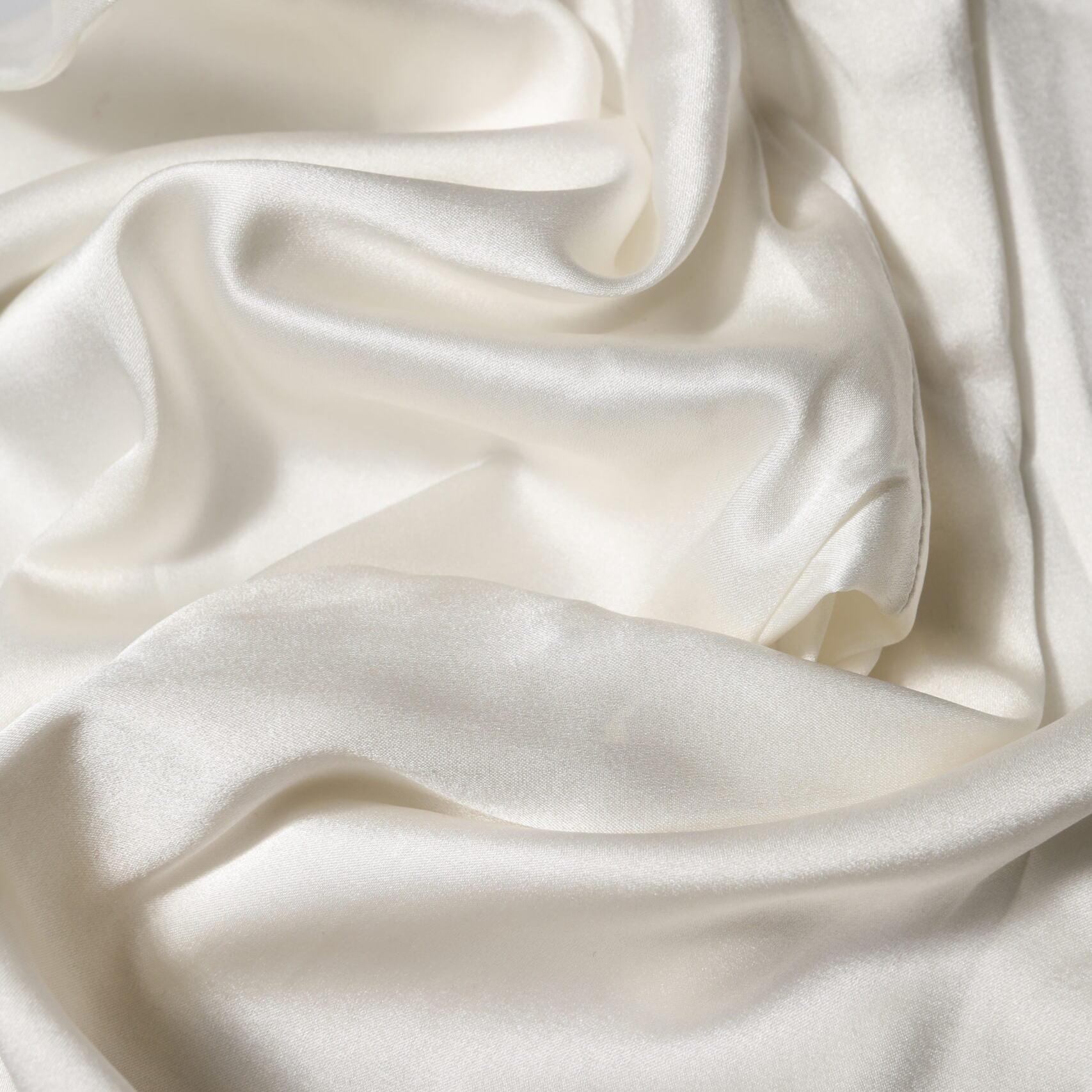 Dolce & Gabbana Ivory Silk Tapered High Waist Pants