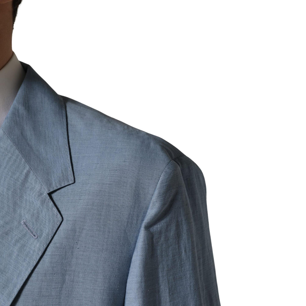 Dolce & Gabbana Light Blue Single Breasted Men Jacket Blazer