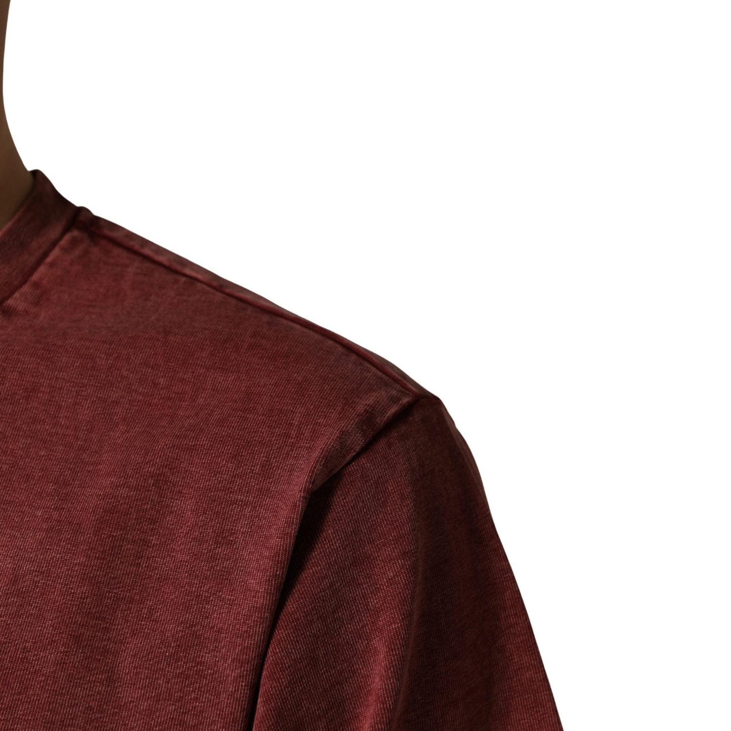 Dolce & Gabbana Maroon Print Round Neck Short Sleeve T-shirt