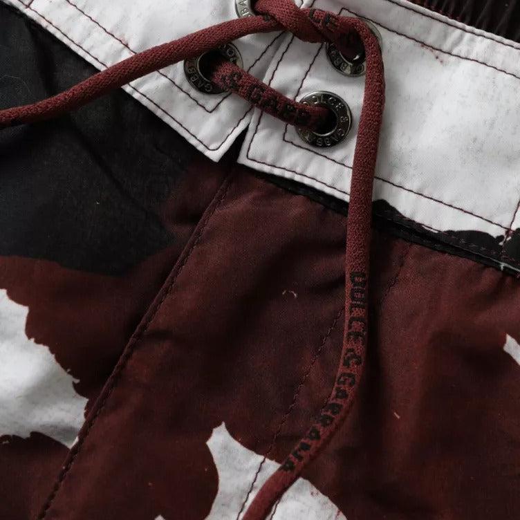 Dolce & Gabbana Multicolor Camouflage DG Logo Beachwear Shorts Swimwear