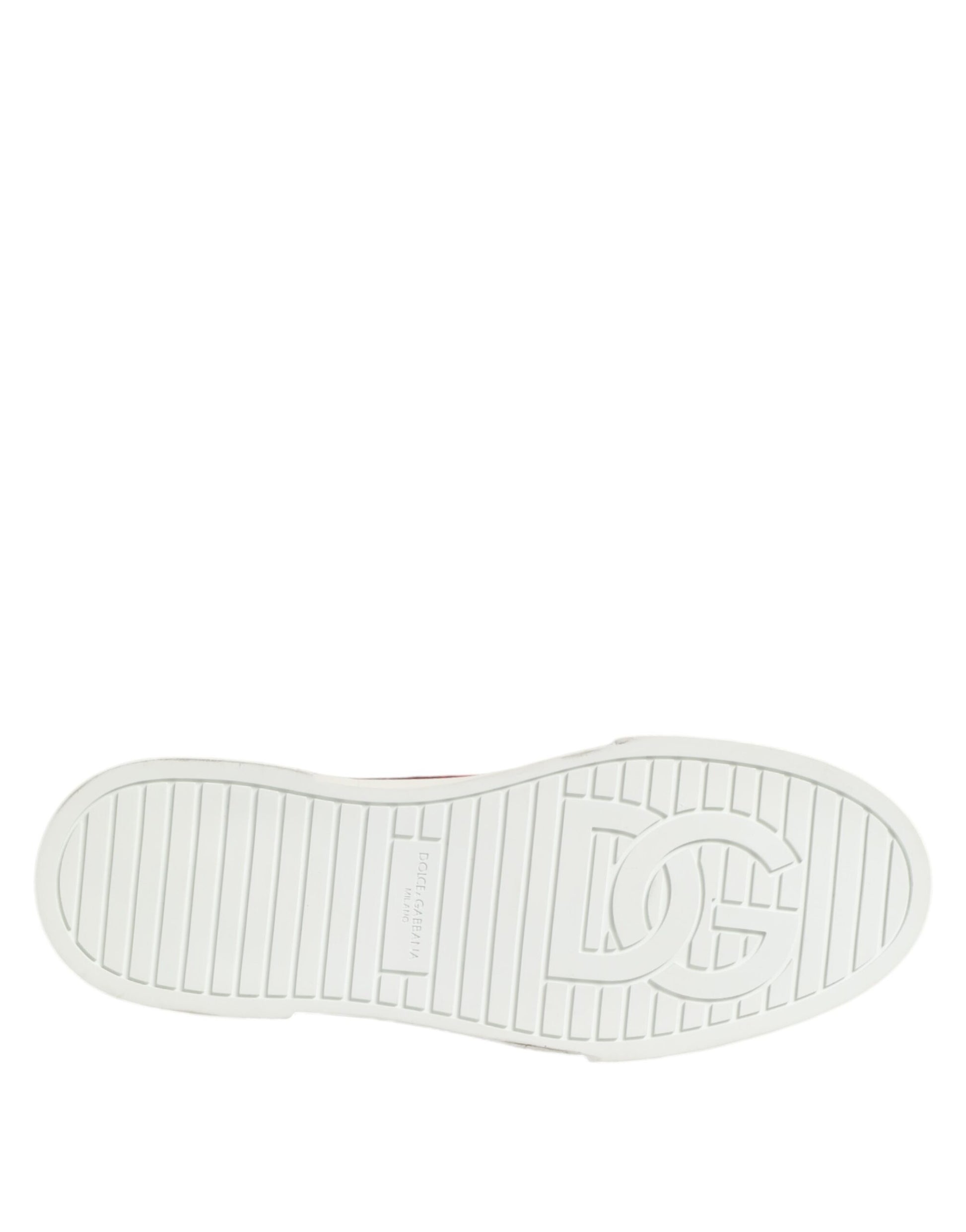 Dolce & Gabbana Multicolor Cotton High Top Men Sneakers Shoes