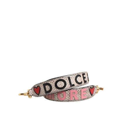 Dolce & Gabbana Multicolor DG AMORE Patch Bag Accessory Shoulder Strap