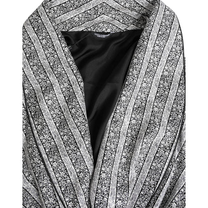 Dolce & Gabbana Multicolor Floral Robe Coat Wrap Jacket