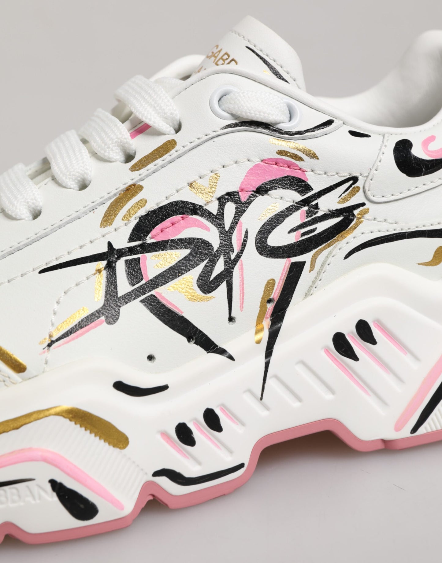 Dolce & Gabbana Multicolor Hand Painted DAYMASTER Sneakers Shoes