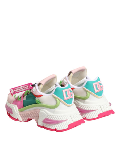 Dolce & Gabbana Multicolor Leather Airmaster Low Top Sneakers Shoes