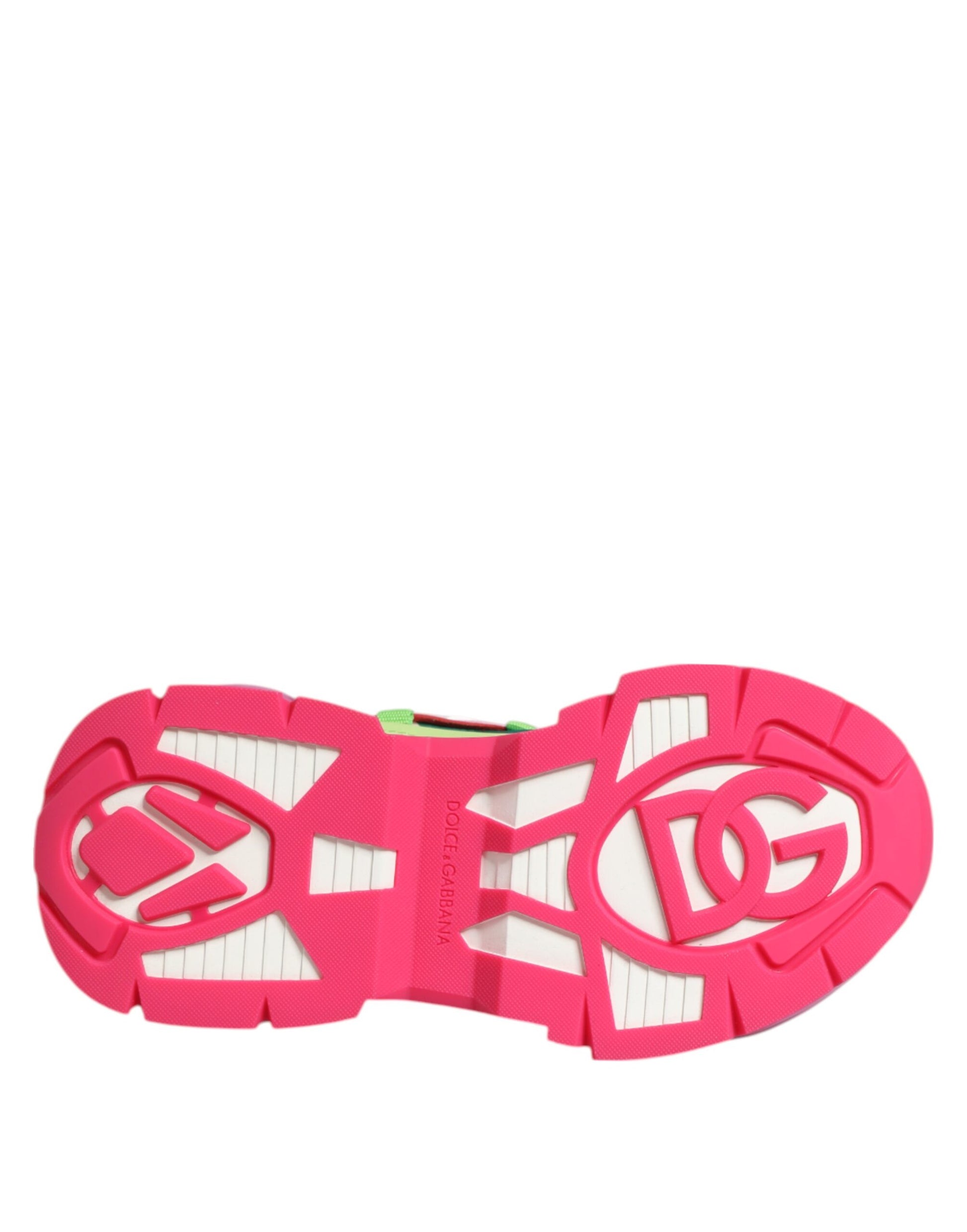 Dolce & Gabbana Multicolor Leather Airmaster Low Top Sneakers Shoes