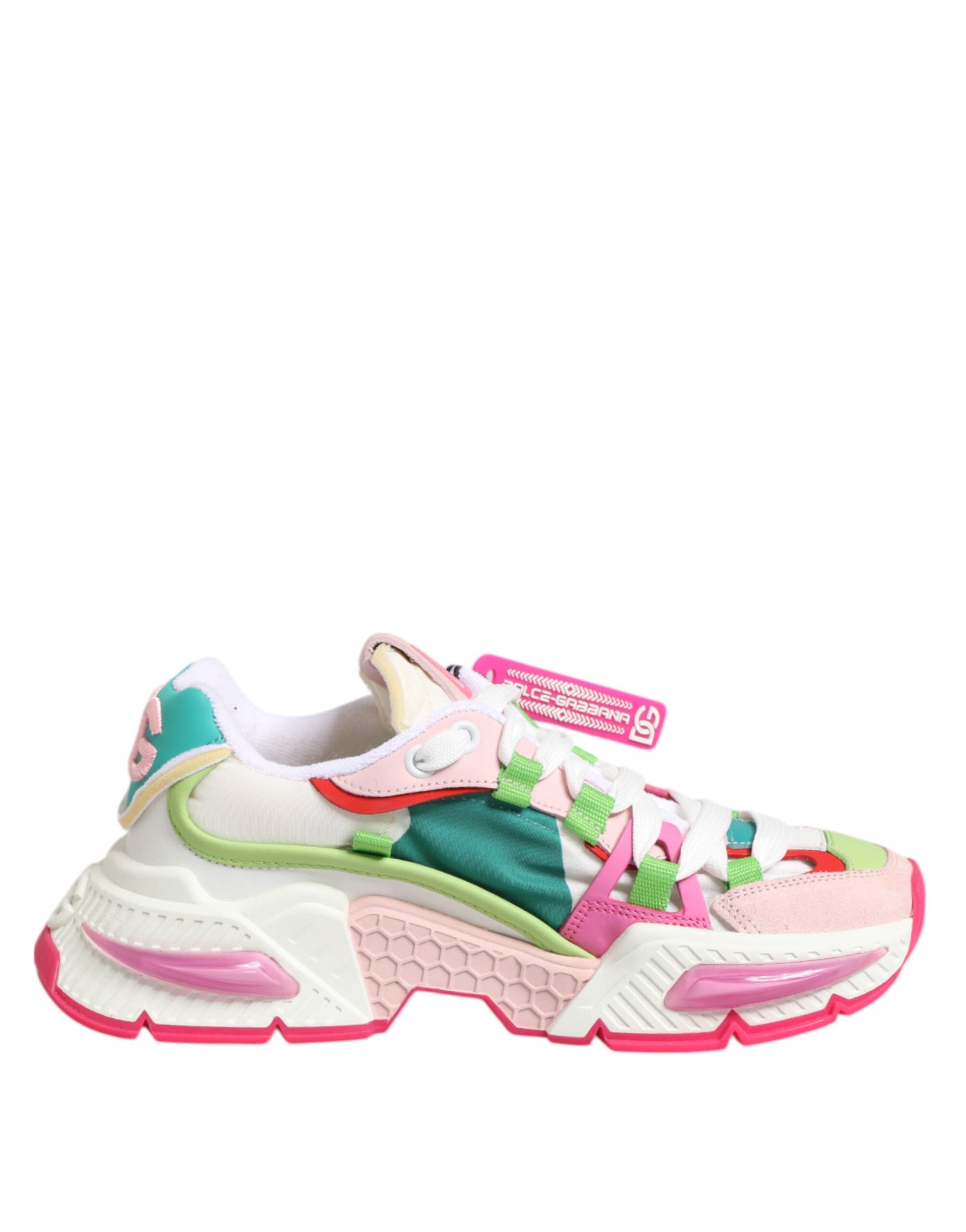 Dolce & Gabbana Multicolor Leather Airmaster Low Top Sneakers Shoes