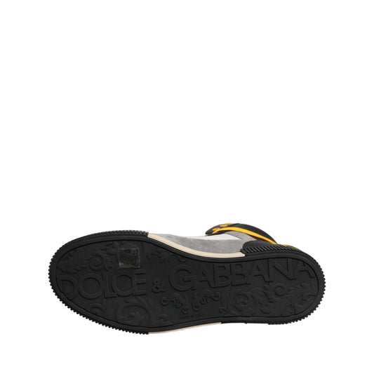 Dolce & Gabbana Multicolor Leather High Top Sneakers Shoes
