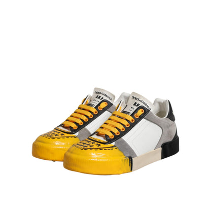 Dolce & Gabbana Multicolor MIAMI Low Top Sneakers Shoes