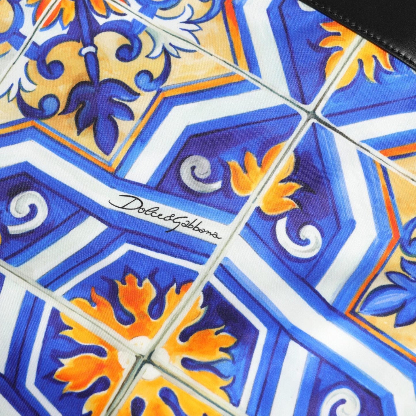 Dolce & Gabbana Multicolor Maiolica Print Tote Shoulder Strap Bag