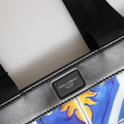Dolce & Gabbana Multicolor Maiolica Print Tote Shoulder Strap Bag