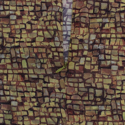 Dolce & Gabbana Multicolor Mosaic Print Silk Blouse T-shirt