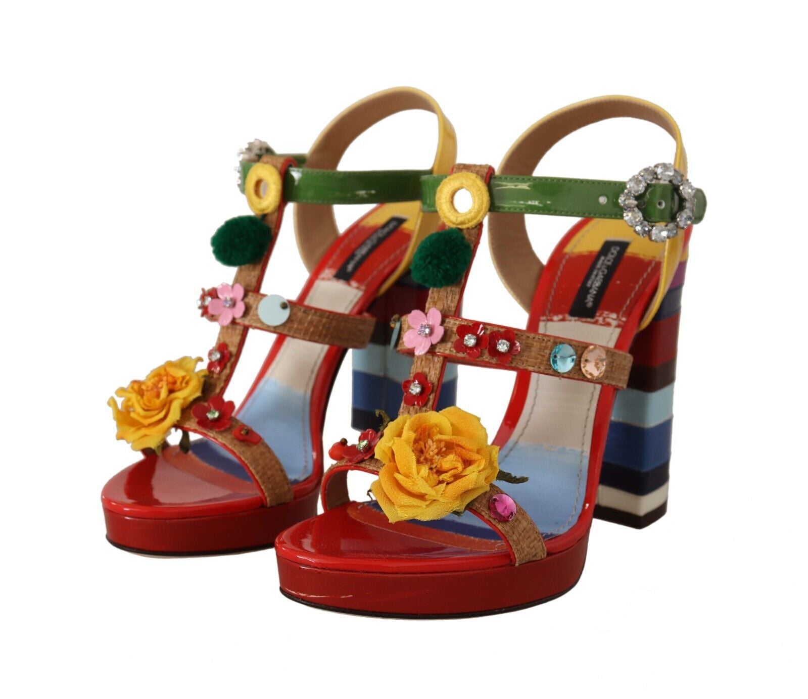 Dolce & Gabbana Multifarve Ankle Højhælede Sko-Modeoutlet