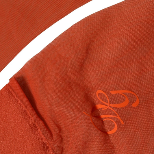 Dolce & Gabbana Orange Knee High Sheer Nylon Accessory Socks