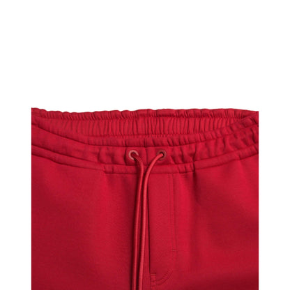 Dolce & Gabbana Red Cotton Blend Skinny Jogger Pants