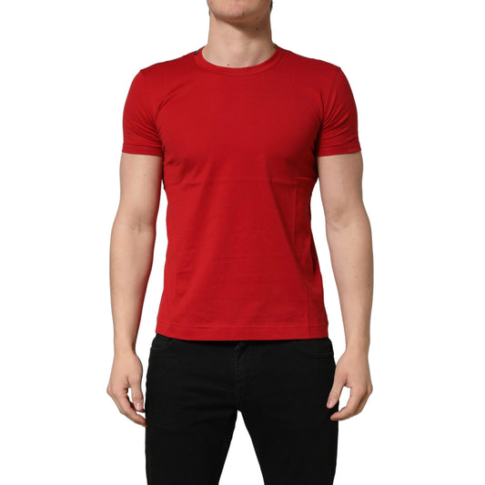 Dolce & Gabbana Red Goodluck 2023 Cotton Crew Neck T-shirt