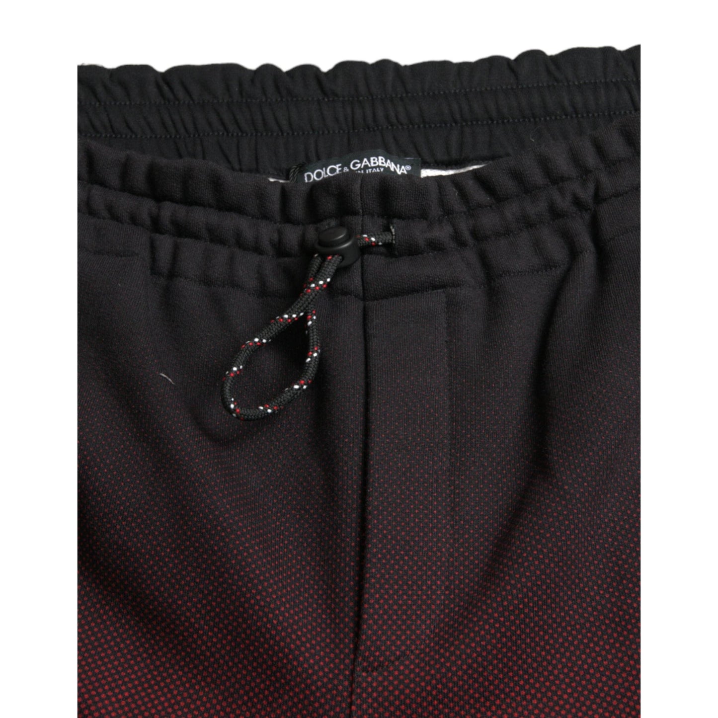 Dolce & Gabbana Red Leopard Print Cotton Bermuda Shorts