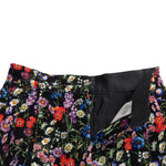 Dolce & Gabbana Sort Floral High Waist Hot Bukser & Jeans Shorts-Modeoutlet