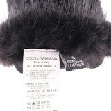 Dolce & Gabbana Sort Lam Læder Handsker-Modeoutlet