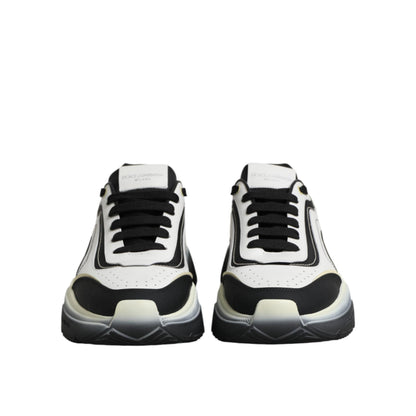 Dolce & Gabbana White Black Daymaster Two Tone Sneaker Shoes