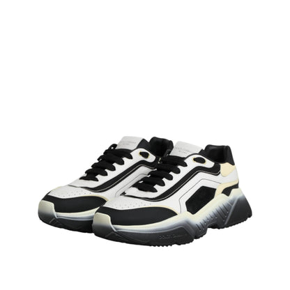 Dolce & Gabbana White Black Daymaster Two Tone Sneaker Shoes