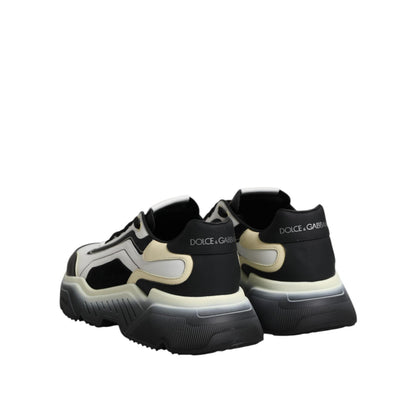 Dolce & Gabbana White Black Daymaster Two Tone Sneaker Shoes