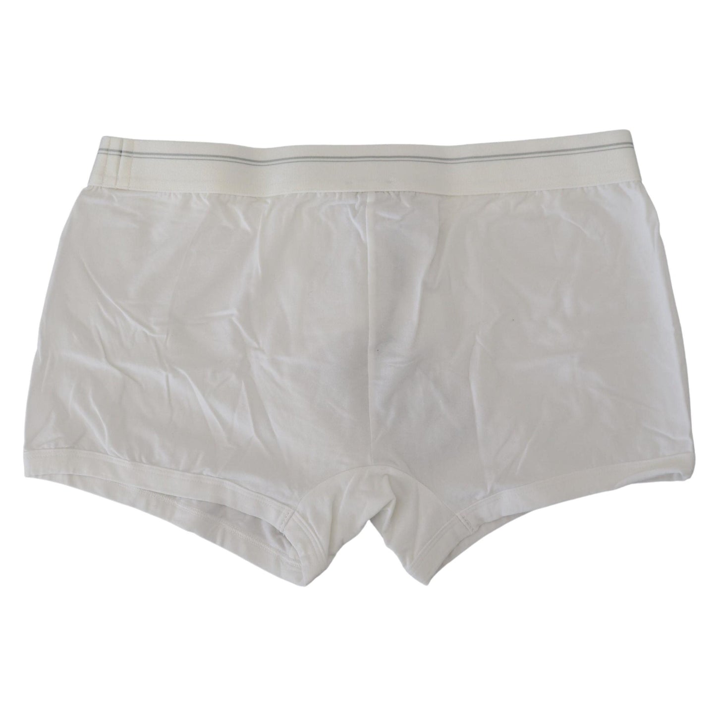 Dolce & Gabbana White Cotton Blend Regular Boxer Underwear