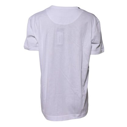Dolce & Gabbana White Cotton Goodluck 2022 Crew Neck T-shirt