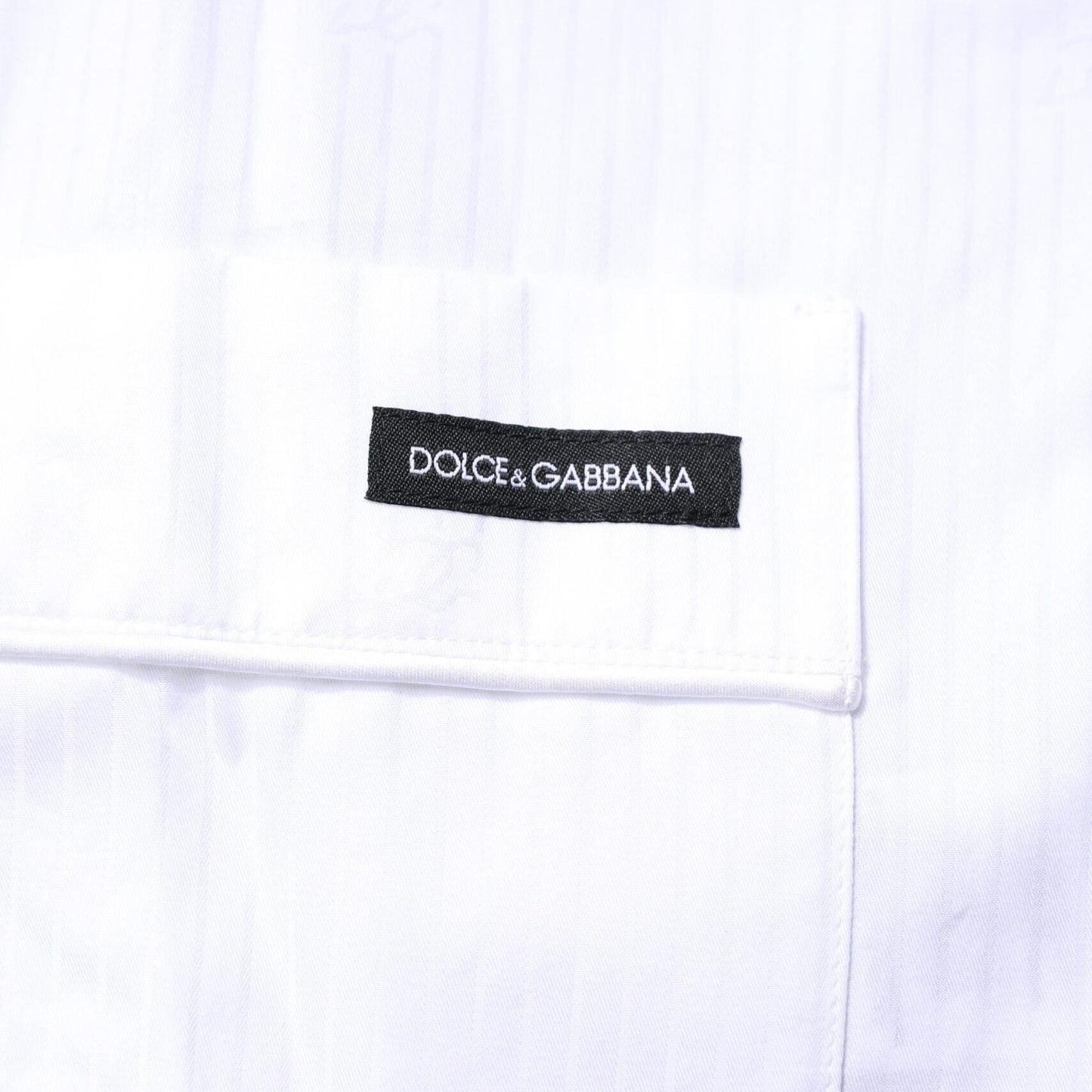 Dolce & Gabbana White Cotton Shirt Pants Pajama Set Sleepwear