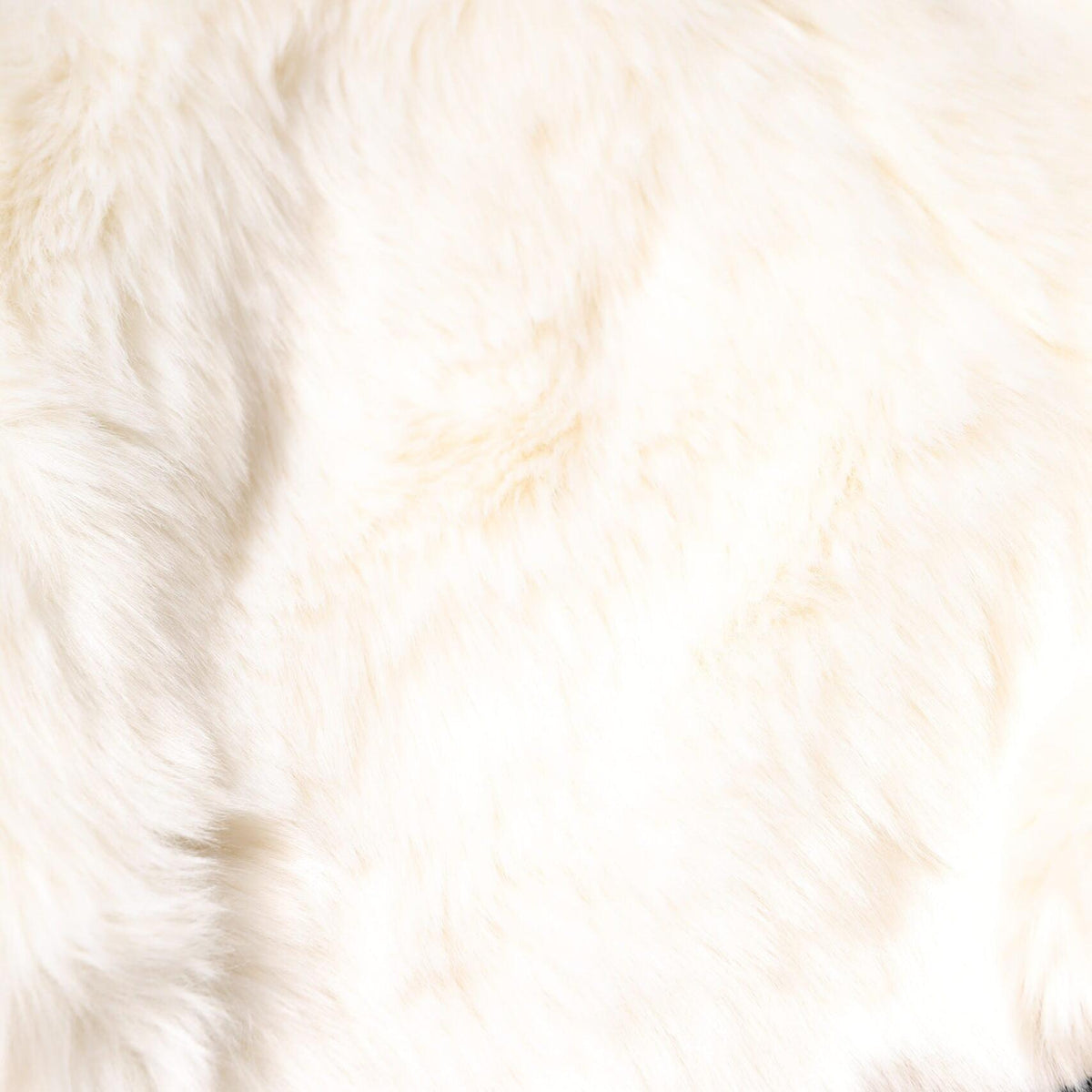 Dolce & Gabbana White Faux Fur High-Waisted Shorts