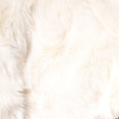 Dolce & Gabbana White Faux Fur High-Waisted Shorts