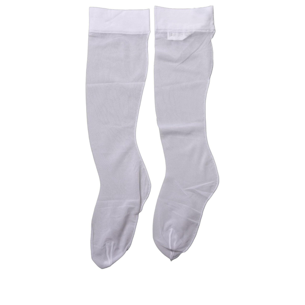 Dolce & Gabbana White Knee High Sheer Nylon Accessory Socks